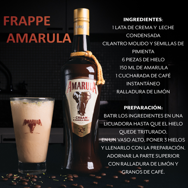 Receta Trago - Frappe Cafe Amarul