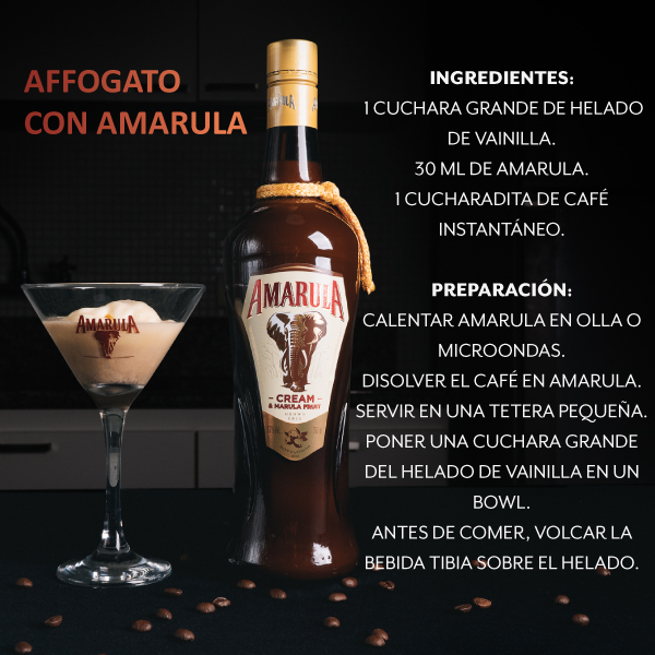 Receta Trago - Affogato Cafe Con Amarula