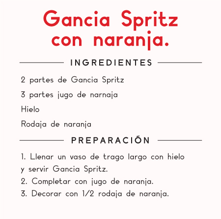 Trago - Gancia spritz con naranja