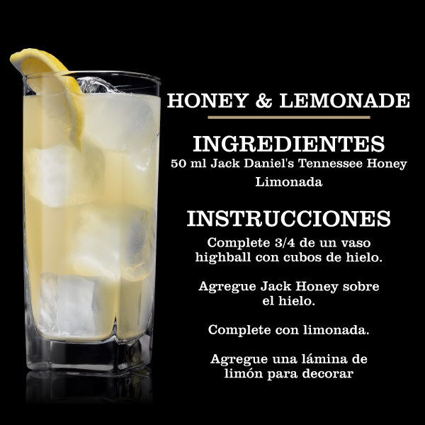 wiskey trago honey & lemonade