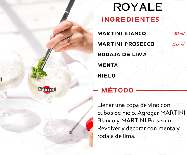 martini receta ROYALE