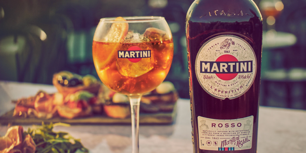 Martini bitter trago