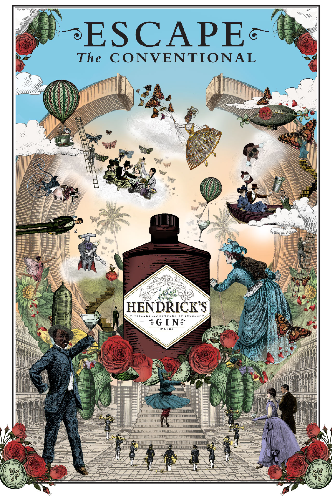 hendricks escape the conventional poster